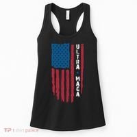 American Flag Ultra Mega Retro Mega King Women's Tank Top thumb 0
