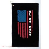 American Flag Ultra Mega Retro Mega King Golf Towel thumb 0