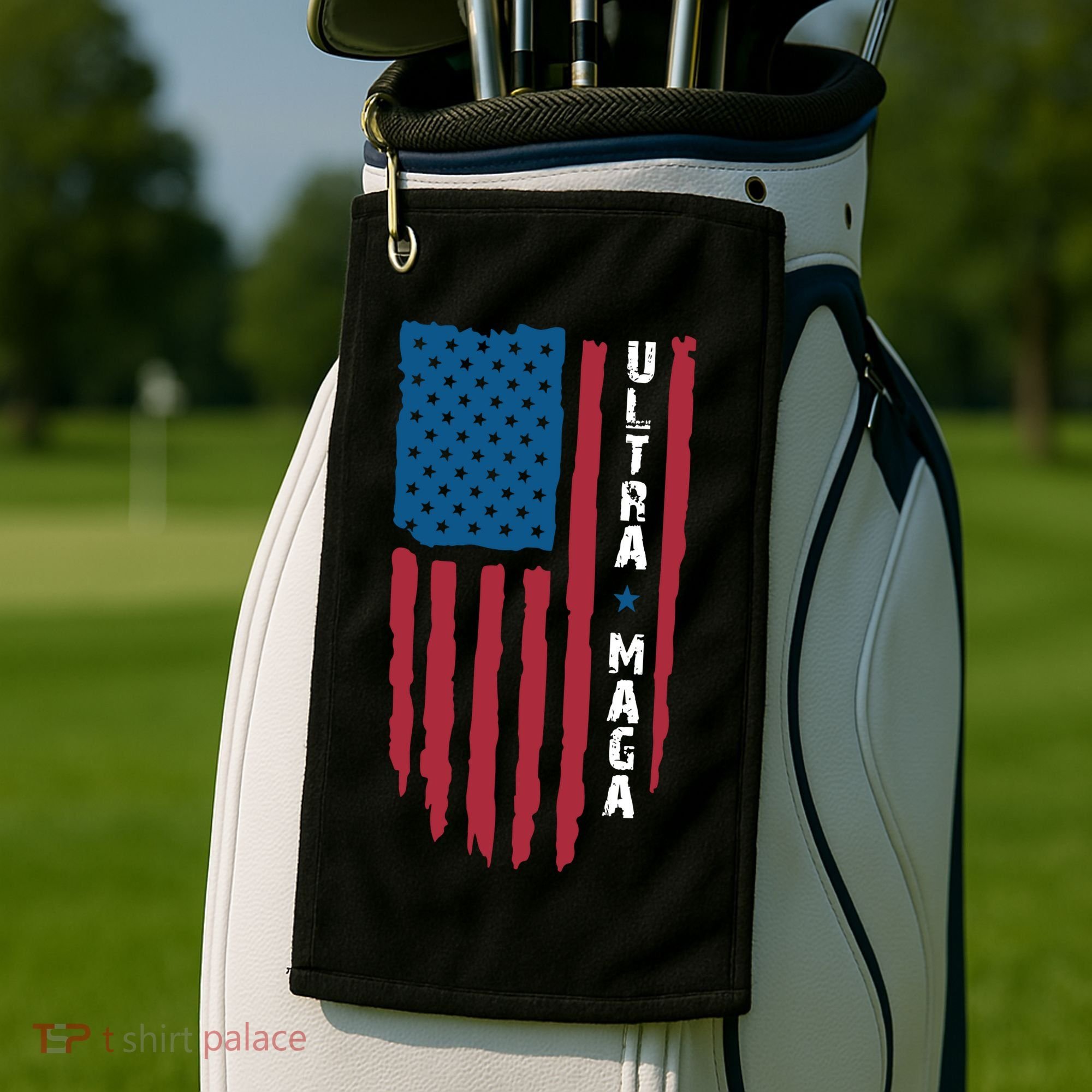 American Flag Ultra Mega Retro Mega King Golf Towel