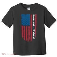 American Flag Ultra Mega Retro Mega King Toddler T-Shirt thumb 0
