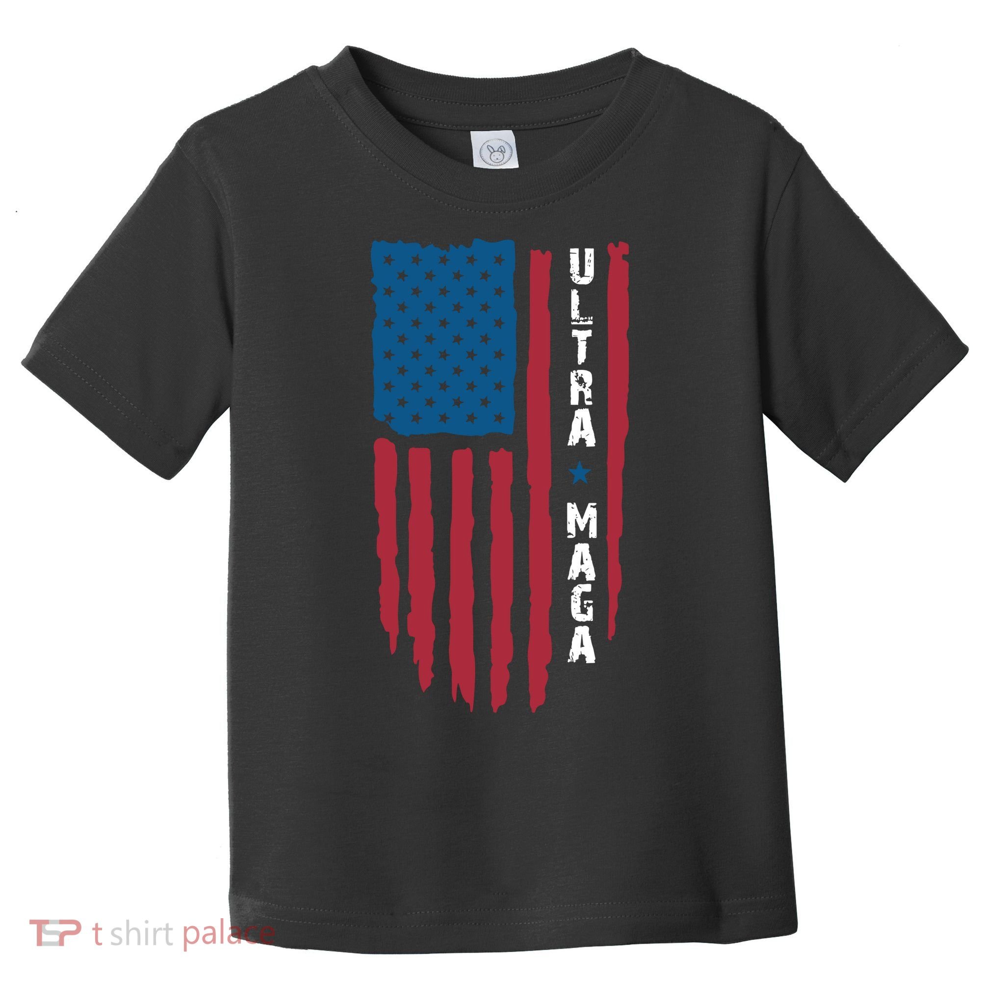 American Flag Ultra Mega Retro Mega King Toddler T-Shirt