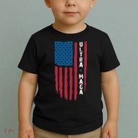 American Flag Ultra Mega Retro Mega King Toddler T-Shirt thumb 2
