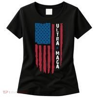 American Flag Ultra Mega Retro Mega King Women's T-Shirt thumb 0