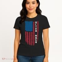 American Flag Ultra Mega Retro Mega King Women's T-Shirt thumb 4