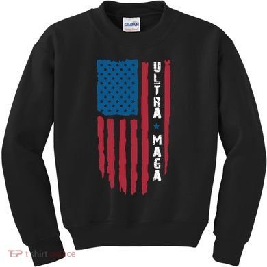 American Flag Ultra Mega Retro Mega King Kids Sweatshirt