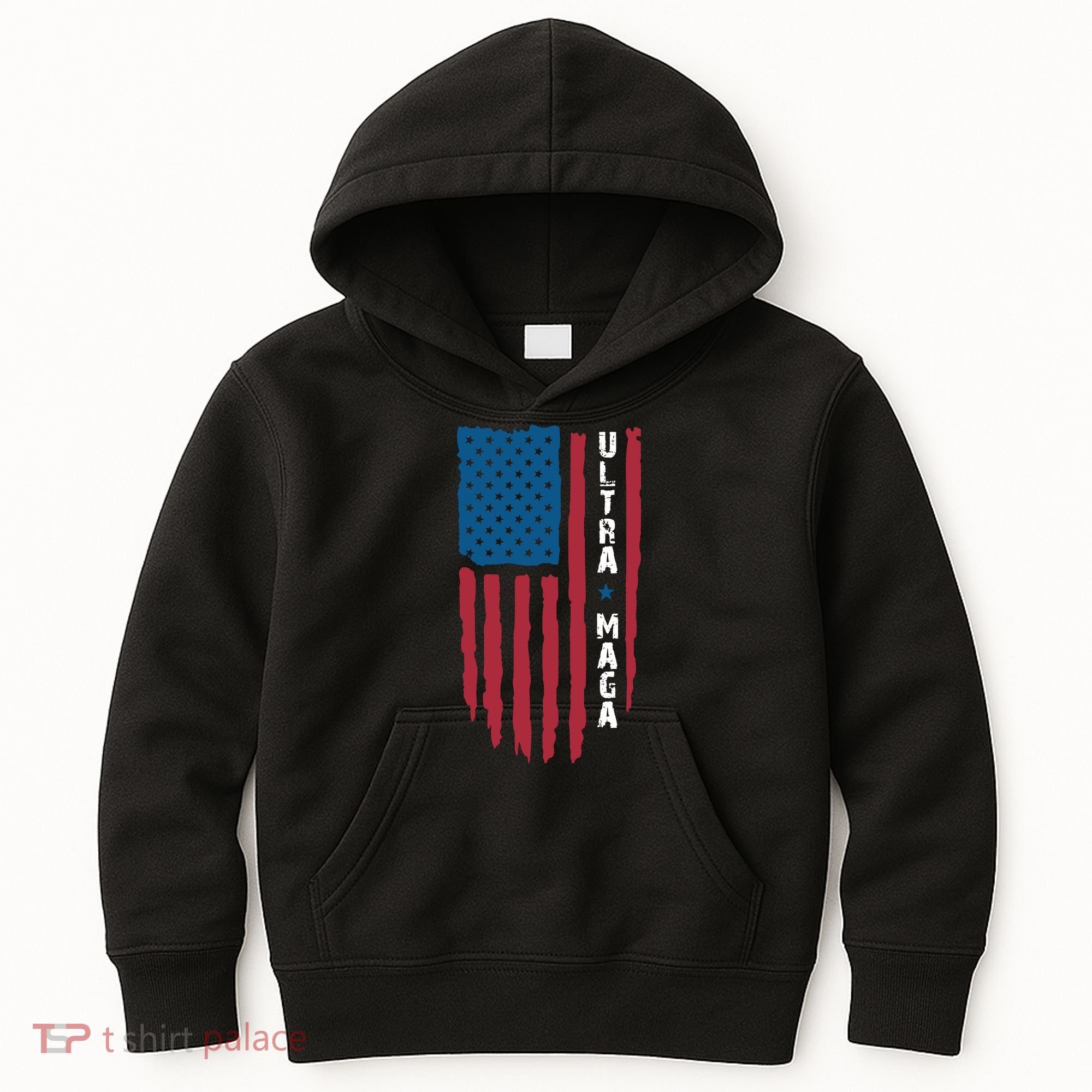 American Flag Ultra Mega Retro Mega King Kids Hoodie