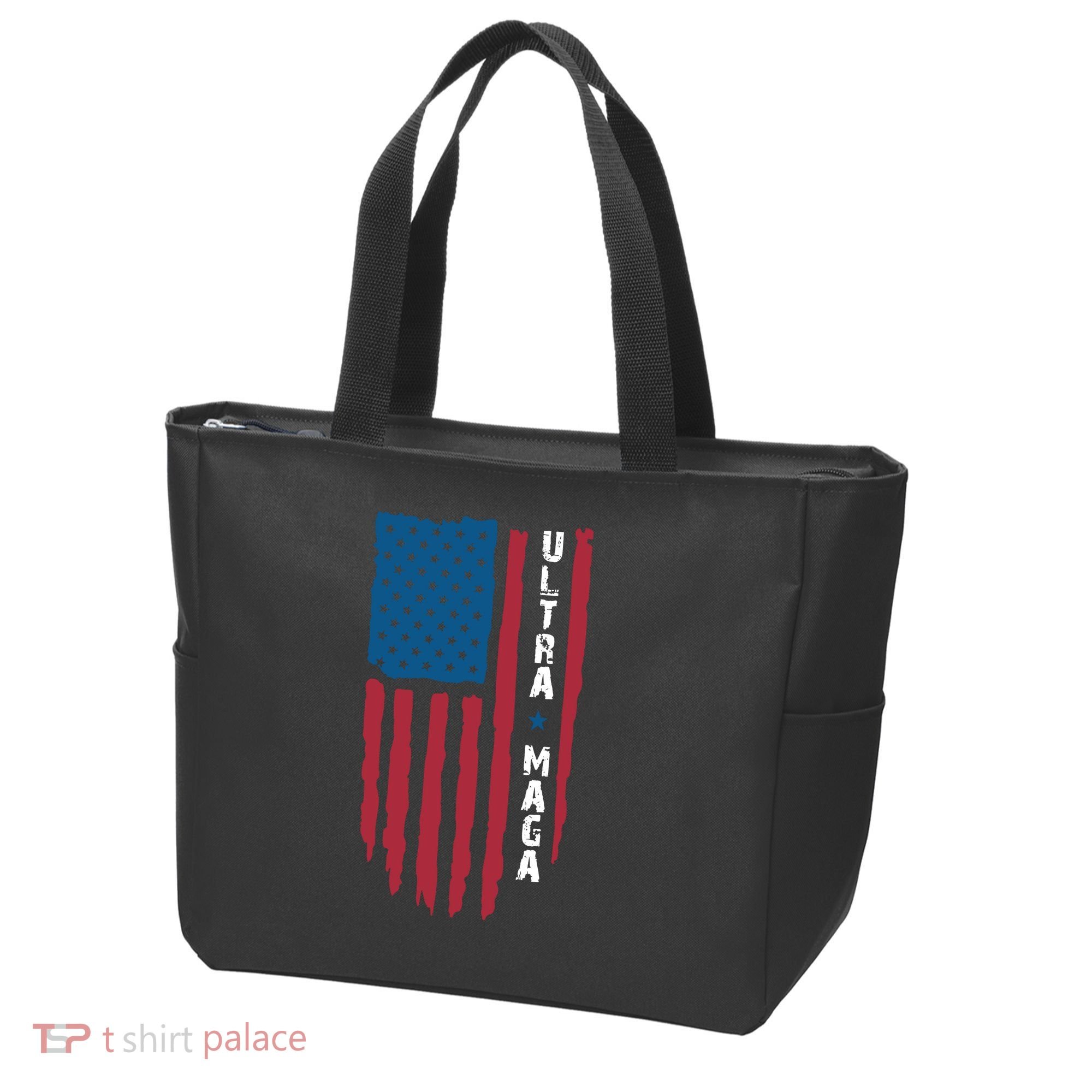 American Flag Ultra Mega Retro Mega King Tote Bag