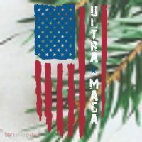 American Flag Ultra Mega Retro Mega King Ornament thumb 1