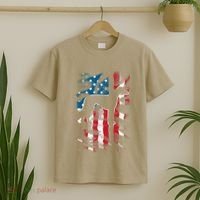 American Flag Usa Patriot Italian Greyhound Dad Mom Dog T-Shirt thumb 2