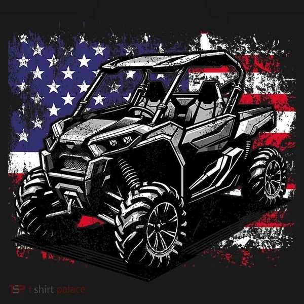 American Flag Utv Side By Side  Doggie Tank