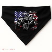American Flag Utv Side By Side  USA-Made Doggie Bandana thumb 0