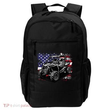 American Flag Utv Side By Side  Backpack