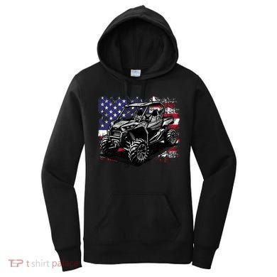 American Flag Utv Side By Side  Women's Hoodie