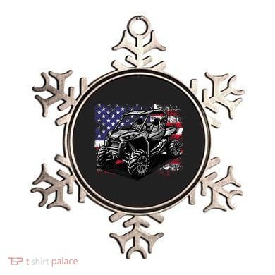 American Flag Utv Side By Side  Ornament