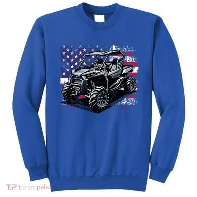 American Flag Utv Side By Side  Sweatshirt