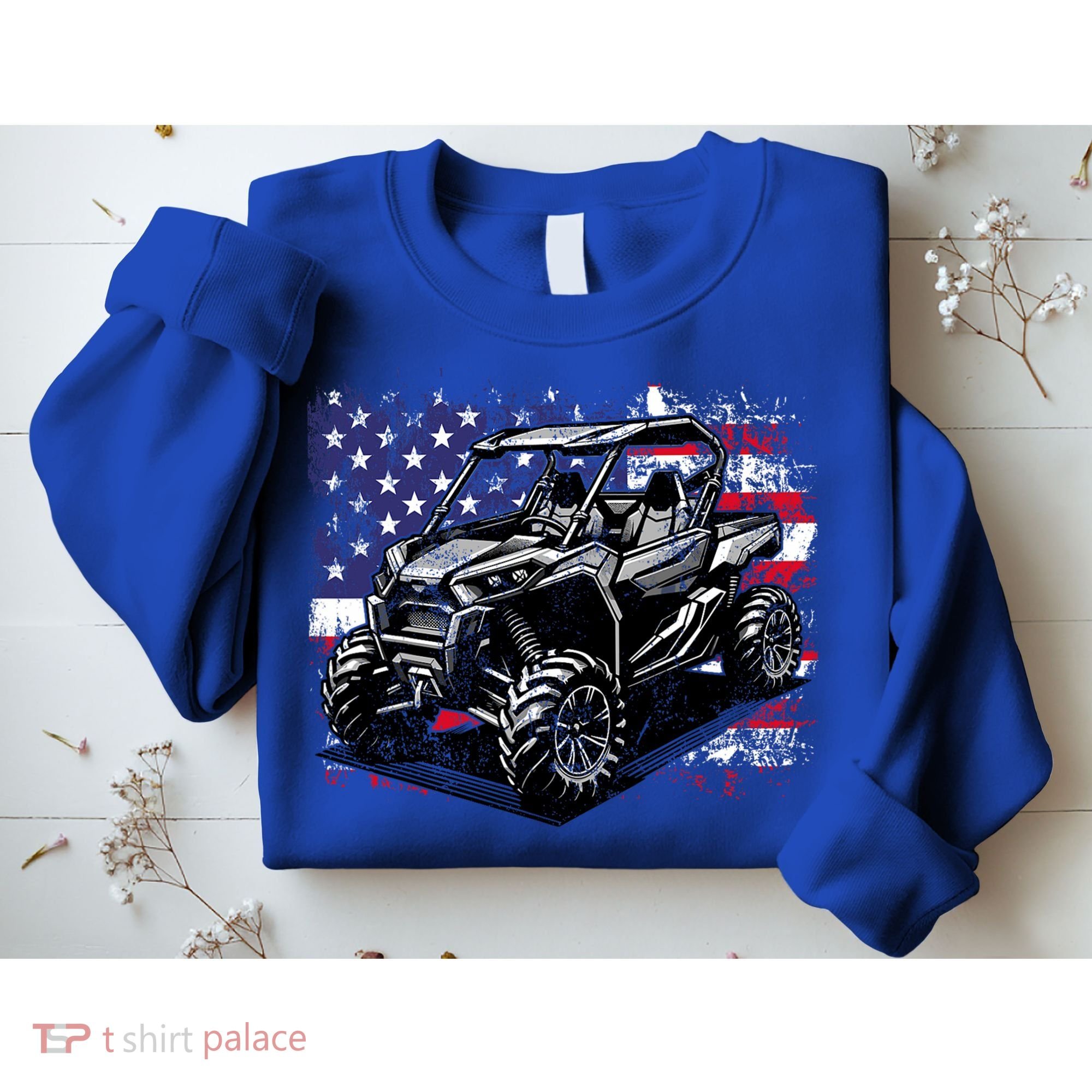 American Flag Utv Side By Side  Sweatshirt