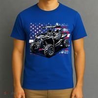American Flag Utv Side By Side  T-Shirt thumb 3