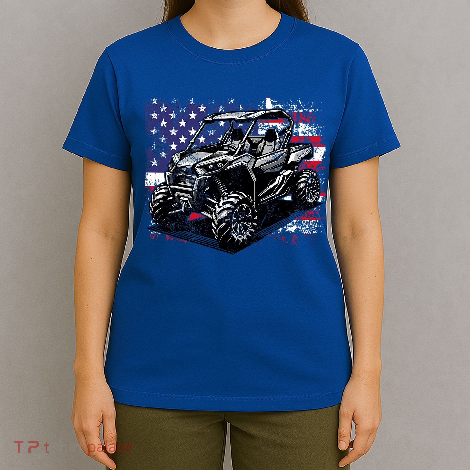 American Flag Utv Side By Side  T-Shirt