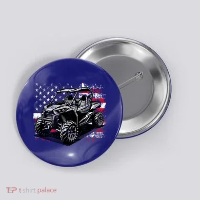American Flag Utv Side By Side  Button