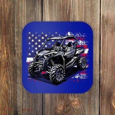 American Flag Utv Side By Side  Coaster