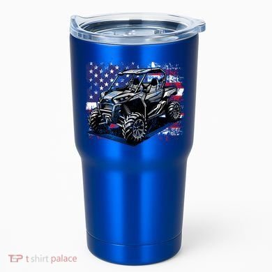American Flag Utv Side By Side  Tumbler