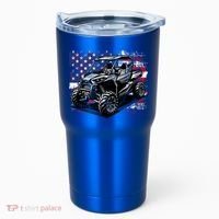 American Flag Utv Side By Side  Tumbler thumb 0