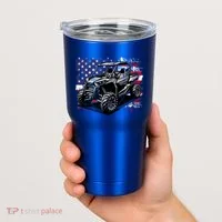 American Flag Utv Side By Side  Tumbler thumb 2
