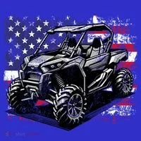American Flag Utv Side By Side  Tumbler thumb 3