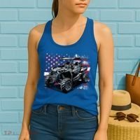 American Flag Utv Side By Side  Women's Tank Top thumb 2
