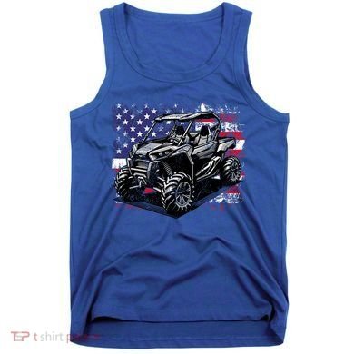 American Flag Utv Side By Side  Tank Top