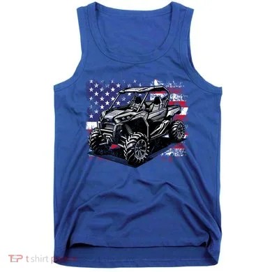 American Flag Utv Side By Side  Tank Top