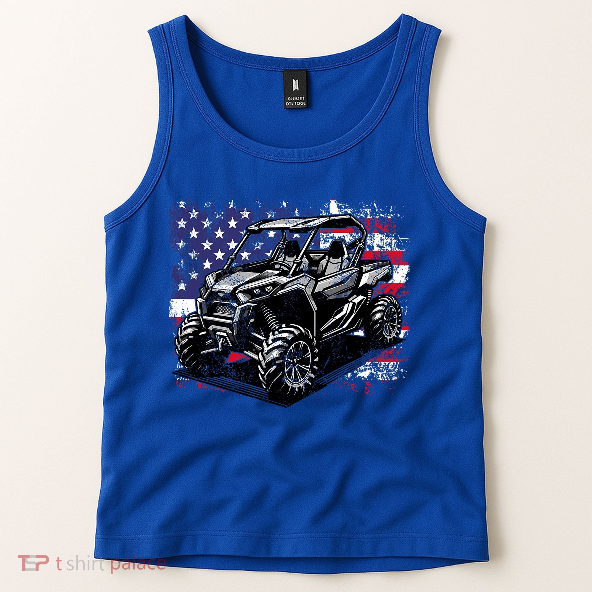 American Flag Utv Side By Side  Tank Top