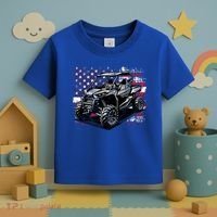 American Flag Utv Side By Side  Toddler T-Shirt thumb 3
