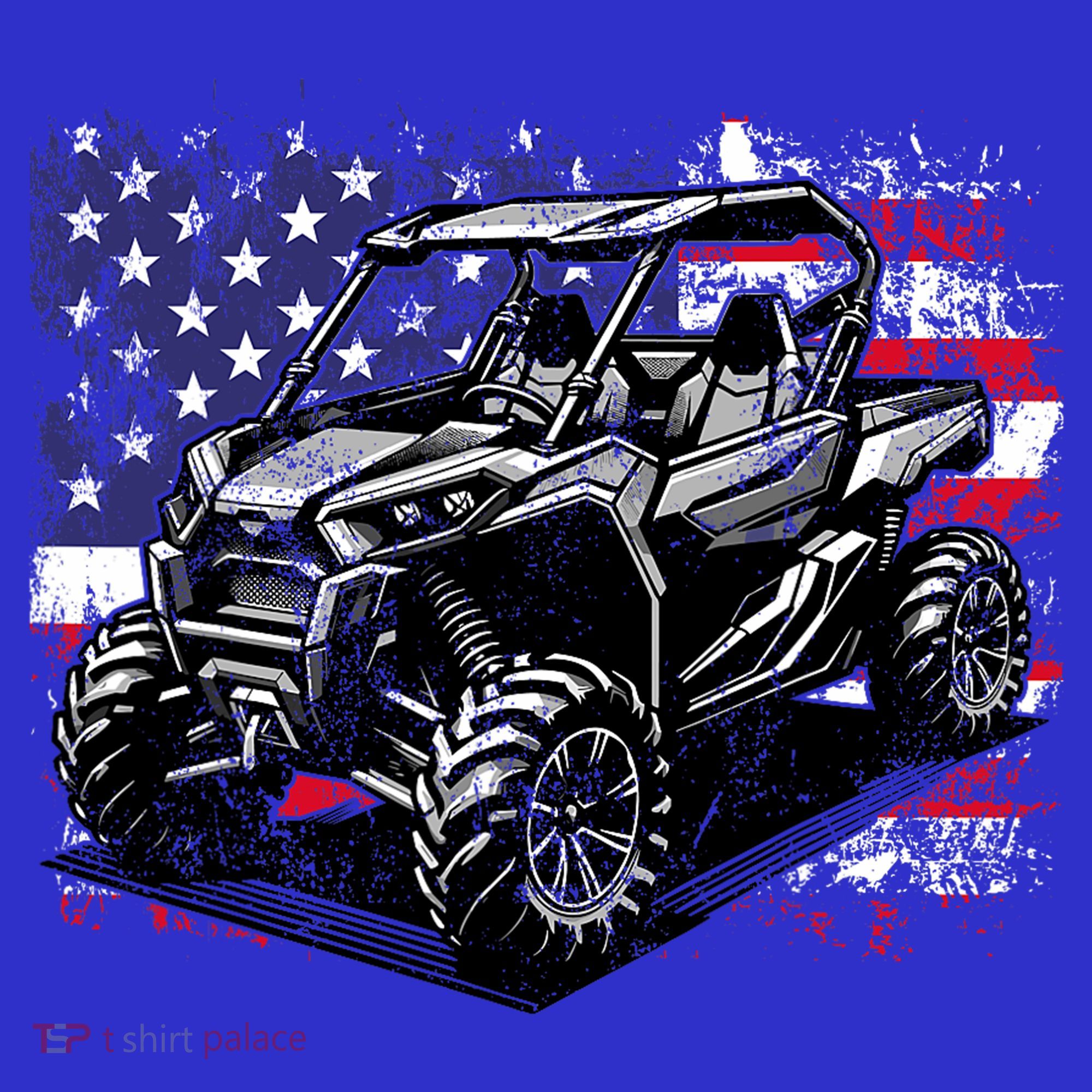 American Flag Utv Side By Side  Toddler T-Shirt