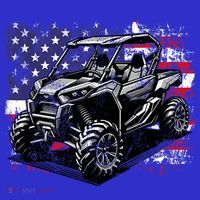 American Flag Utv Side By Side  Visor thumb 3