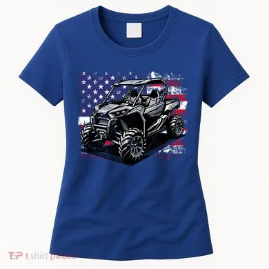 American Flag Utv Side By Side Women's T-Shirt