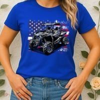 American Flag Utv Side By Side  Women's T-Shirt thumb 2
