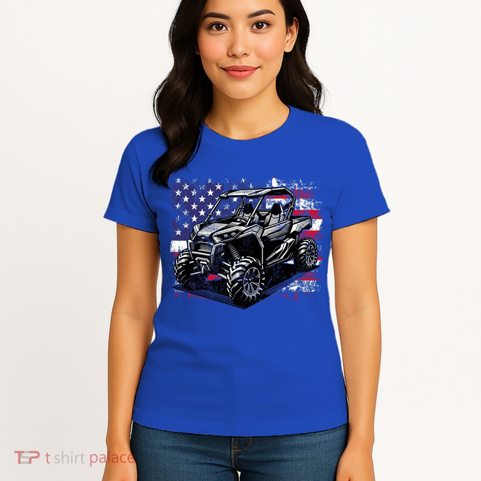American Flag Utv Side By Side  Women's T-Shirt