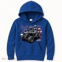 American Flag Utv Side By Side  Kids Hoodie thumb 0