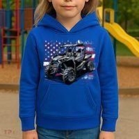 American Flag Utv Side By Side  Kids Hoodie thumb 3