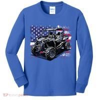 American Flag Utv Side By Side  Kids Long Sleeve Shirt thumb 0