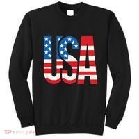 American Flag Usa Patriotic Us 4th Of July Sweatshirt thumb 0