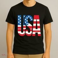 American Flag Usa Patriotic Us 4th Of July T-Shirt thumb 3