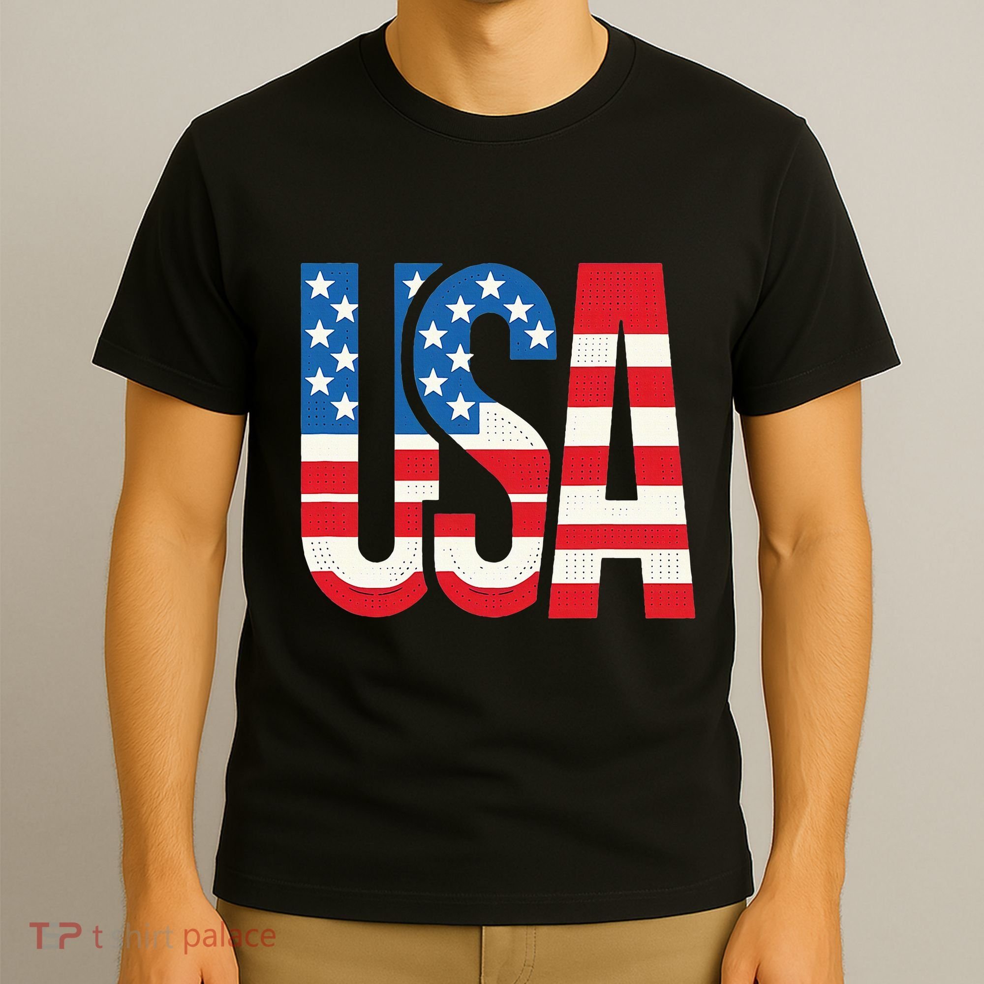 American Flag Usa Patriotic Us 4th Of July T-Shirt