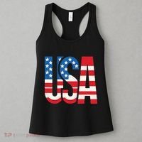American Flag Usa Patriotic Us 4th Of July Women's Tank Top thumb 3