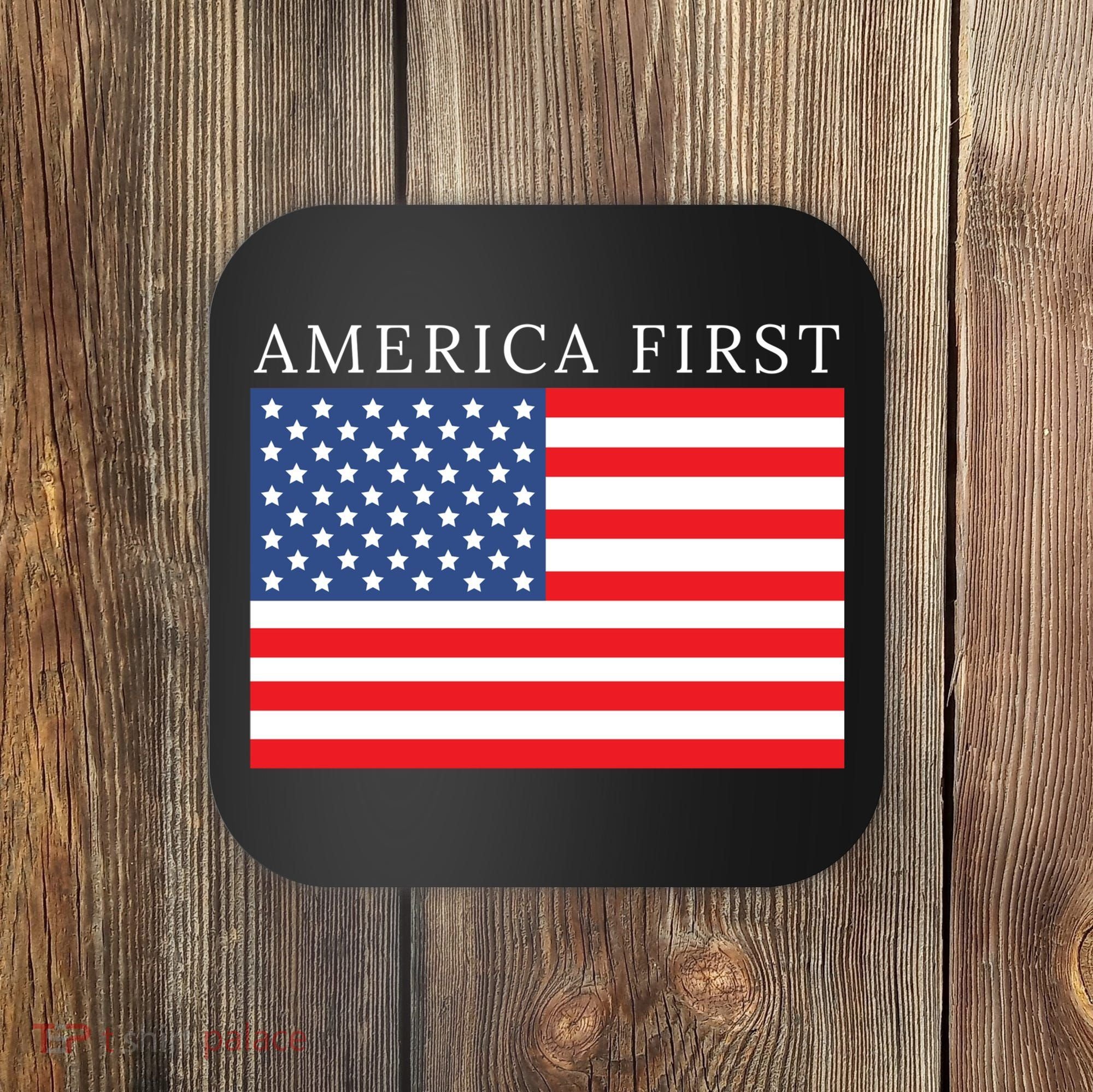 America First USA Flag Coaster
