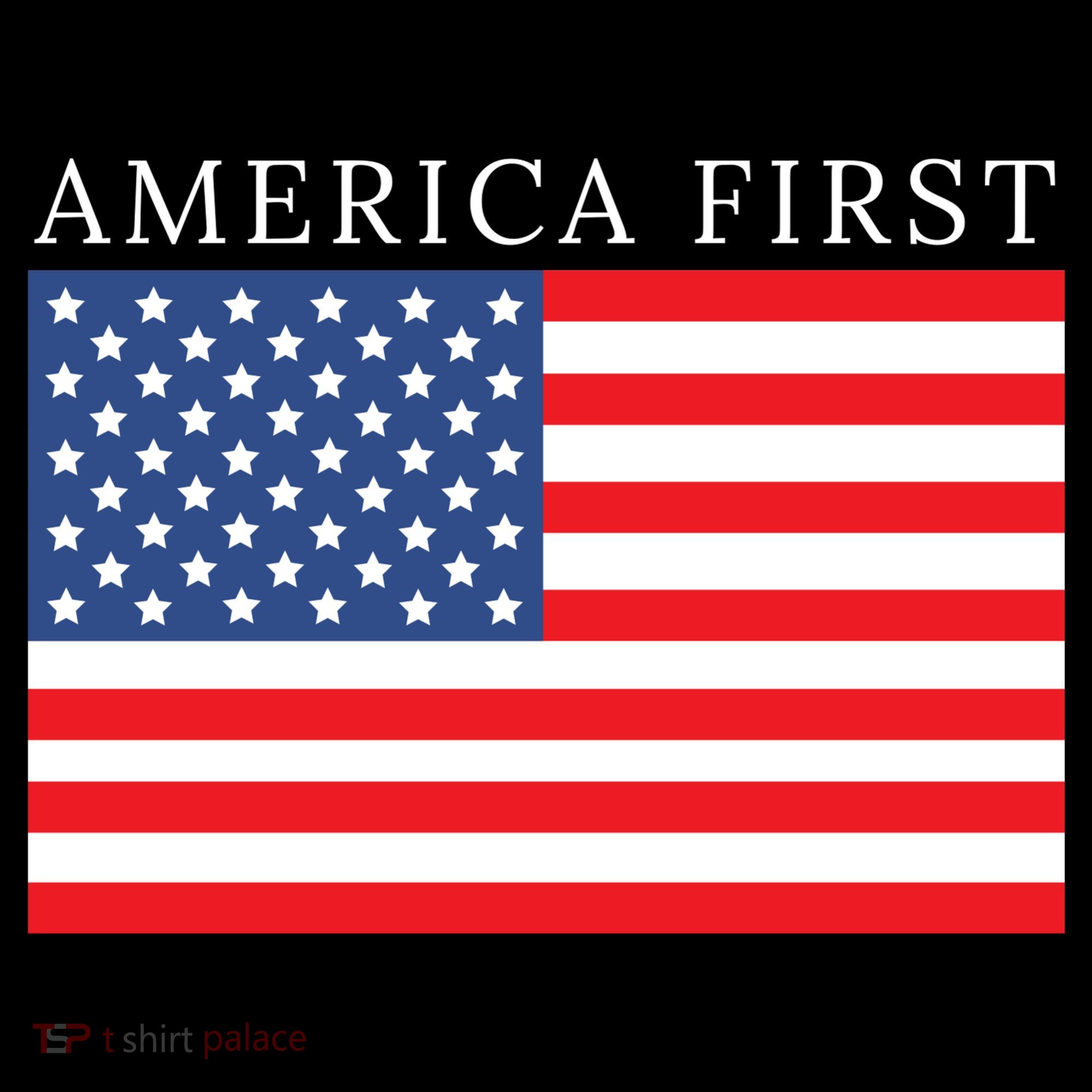 America First USA Flag Tote Bag