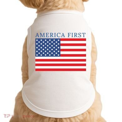 America First USA Flag Doggie Tank