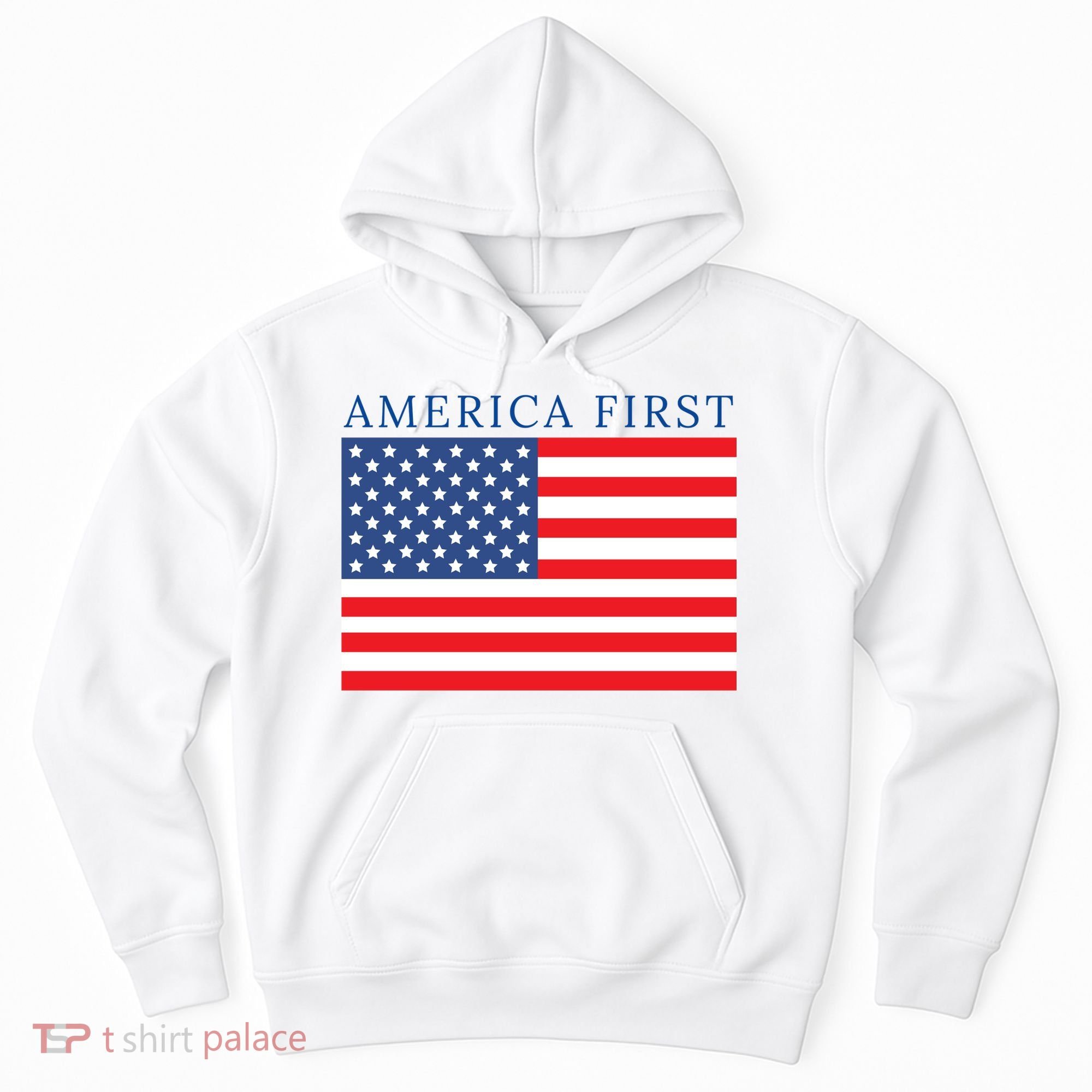 America First USA Flag Hoodie