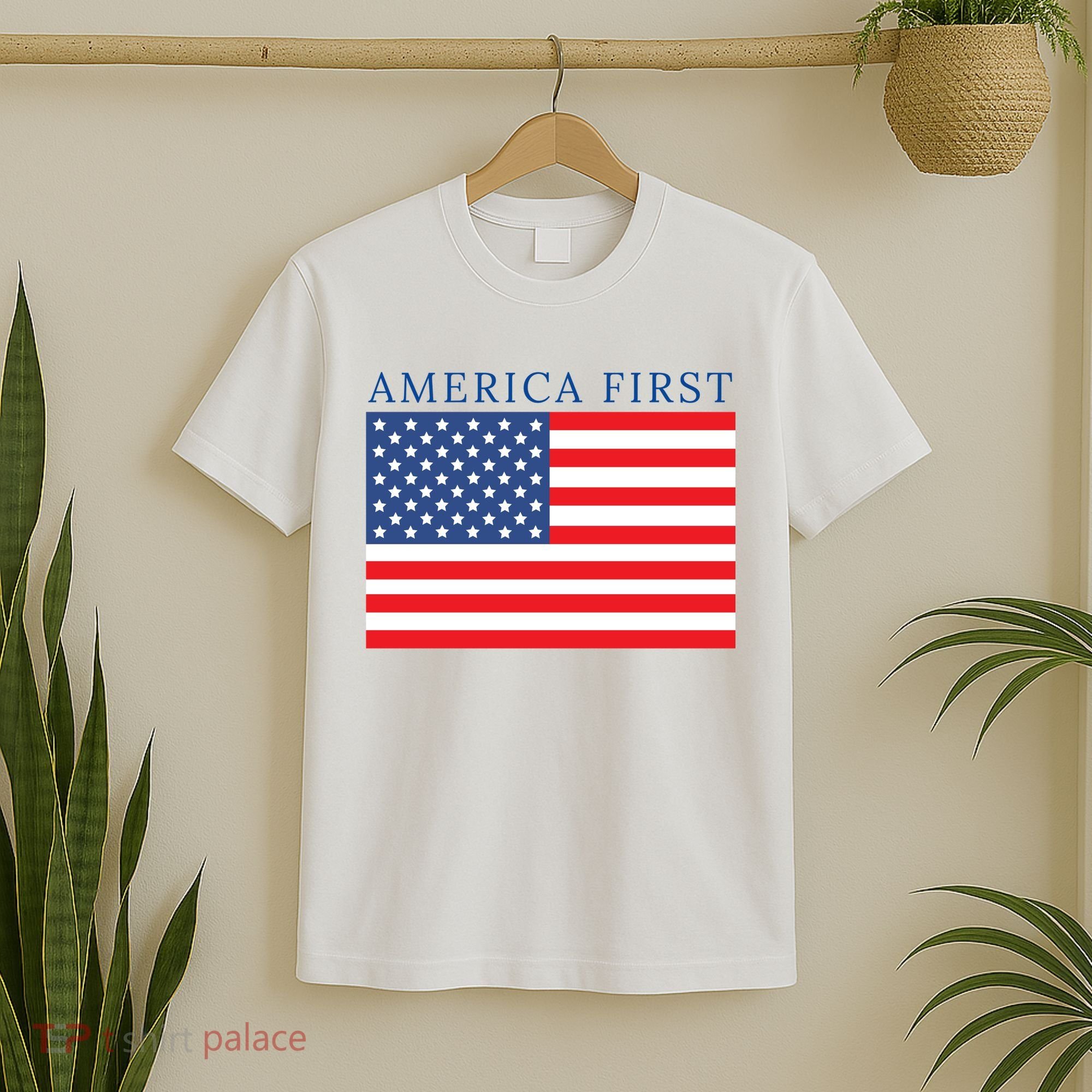 America First USA Flag T-Shirt